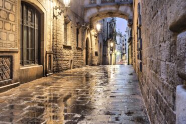 barcelona street pebbled travel budget