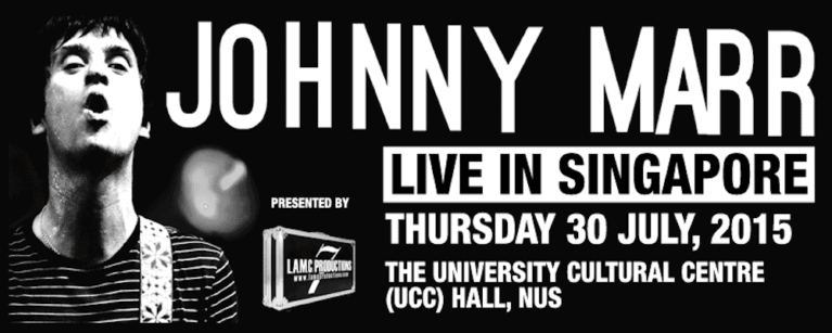 JOHNNY MARR LIVE IN SINGAPORE
