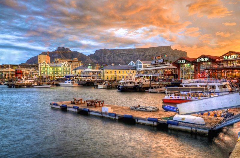 The V & A waterfront south africa cape town