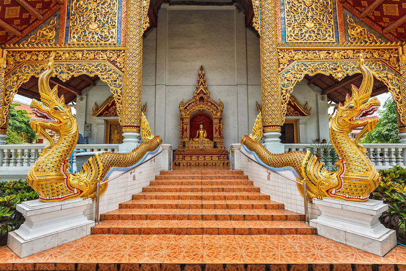 Wat Phra Singh, Chiang Mai, Thailand, Asia