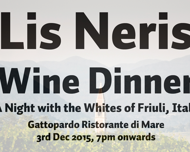 Lis Neris Wine Dinner – A Night with the Whites of Friuli