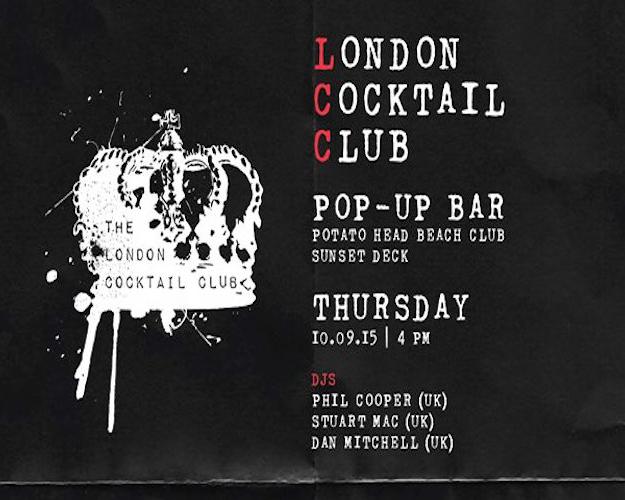 LONDON COCKTAIL CLUB Pop Up Bar with JJ GOODMAN