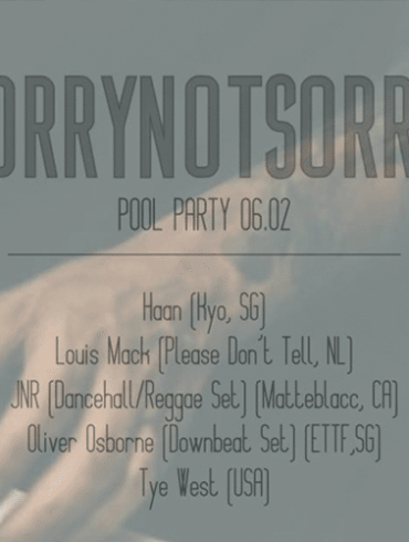 SORRYNOTSORRY Pool Party