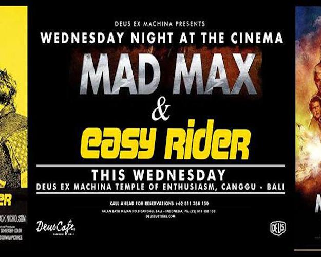 Wednesday Night At The Cinema // Mad Max & Easy Rider