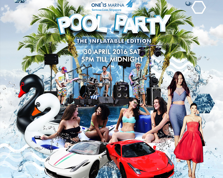 ONE°15 Marina Club Pool Party – The Inflatable Edition