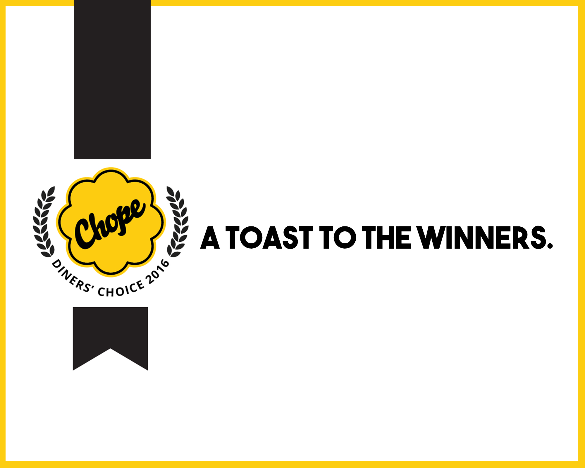 Chope’s Diners’ Choice Awards 2016 – Winners Announced!