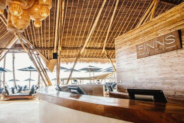 entrance at finn's beach club