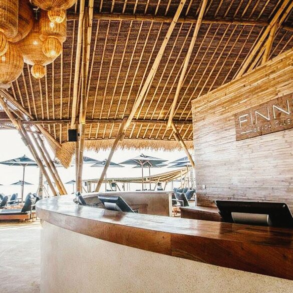 entrance at finn's beach club