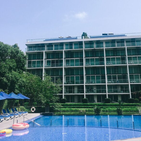 exterior of angsana suites