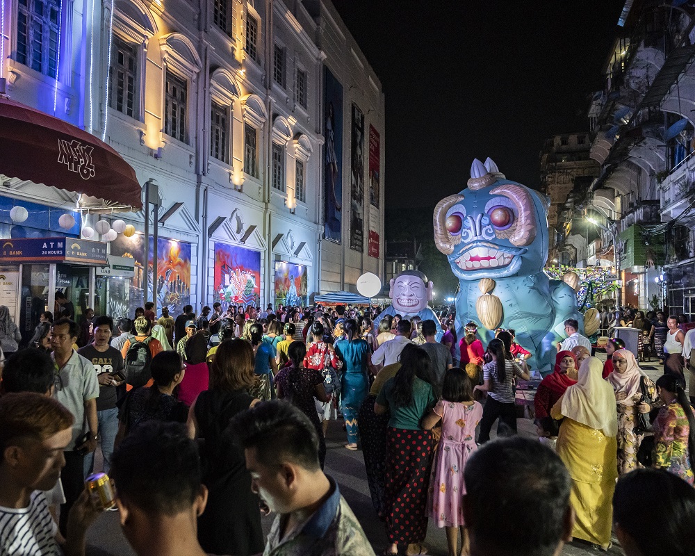 Singapore Festival 2018: Food, Art & Cultural Exchange At Bogalayzay Street in Yangon, Myanmar
