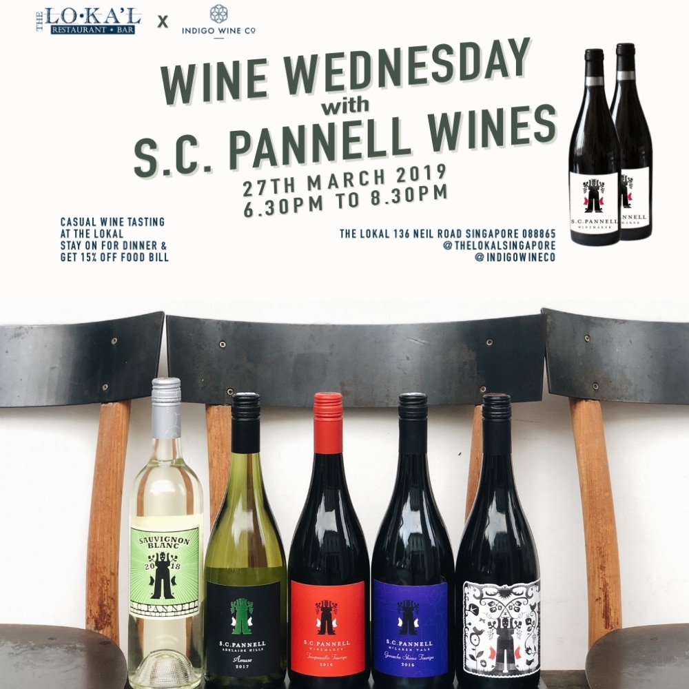 Wine Wednesday Tasting of SC Pannell Wines at The Lokal City Nomads