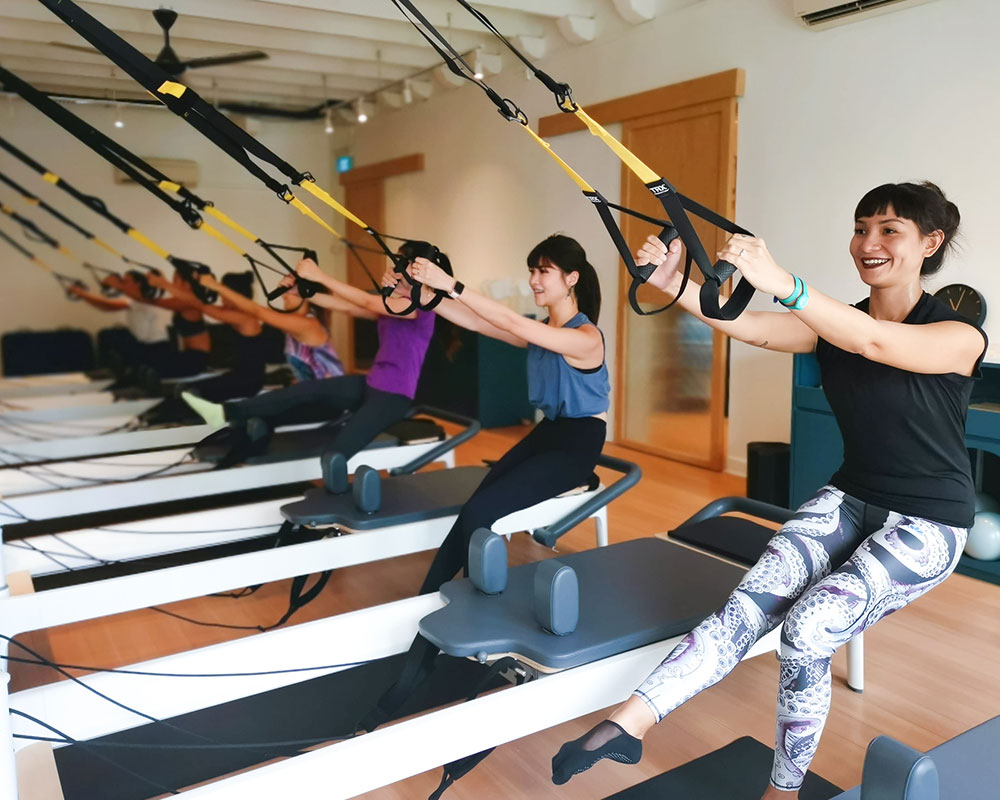 group class at off duty pilates