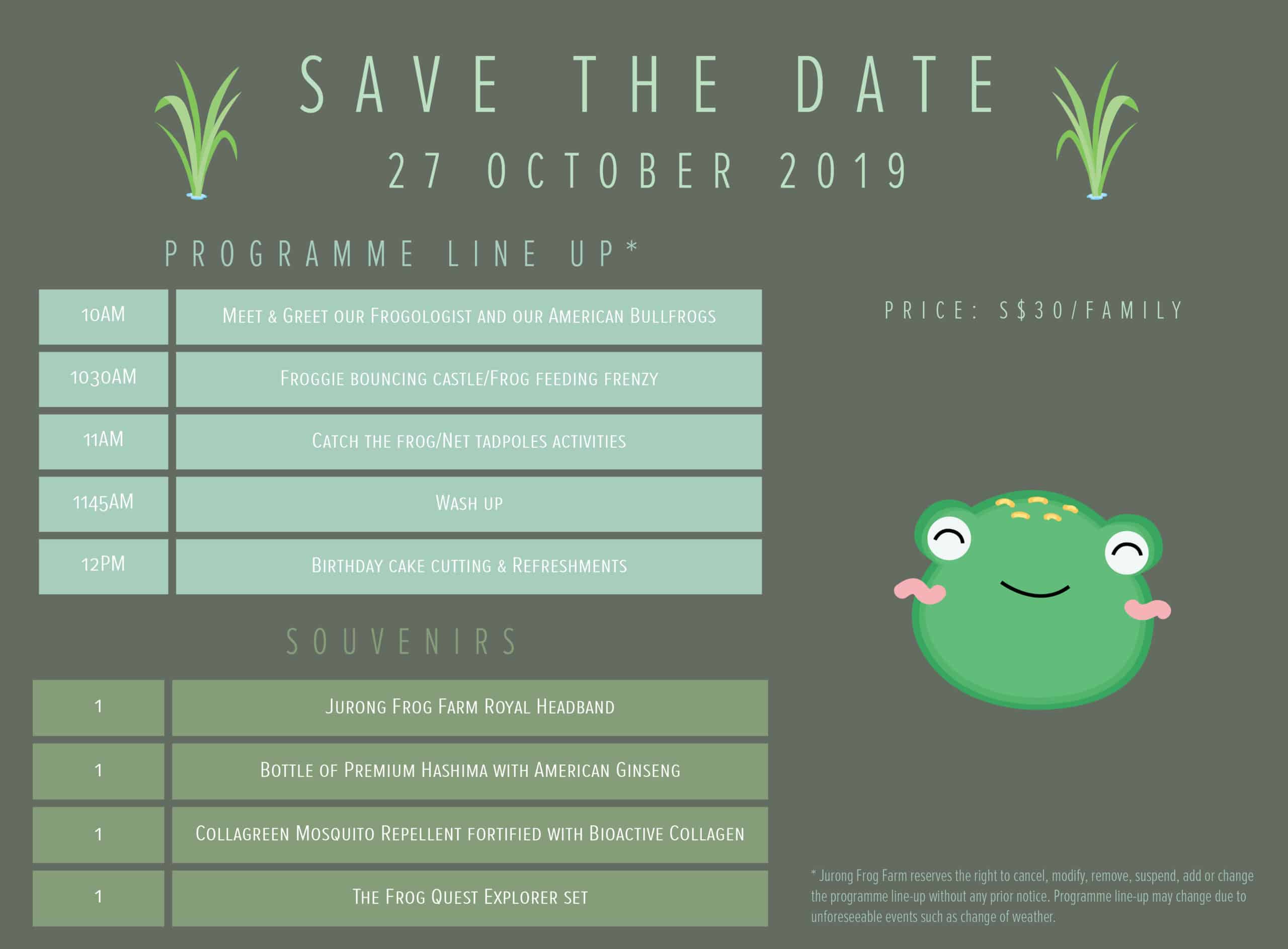 Jurong Frog Farm 38th Birthday Bash City Nomads