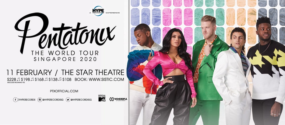 Pentatonix – The World Tour Singapore 2020 - City Nomads