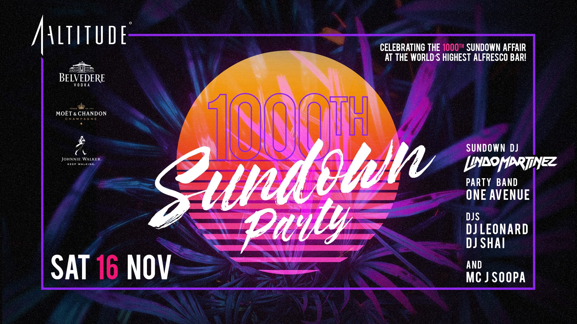 1Altitude Presents The 1000th Sundown Party City Nomads