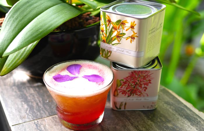 The '1965' cocktail with Orchid Collection Tea