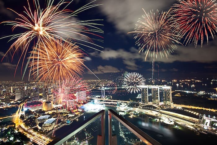 Fireworks at 1-Altitude, National Day Parties