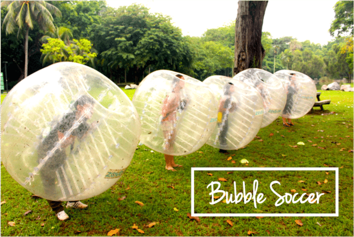 Adult Playground Sentosa Singapore Bubble Soccer