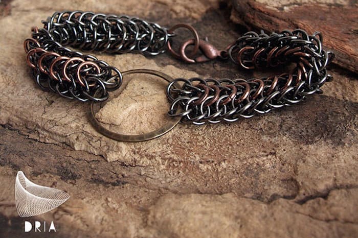 Dria Jewellery's Steampunk Chainmaille Bracelet (S$61.11)