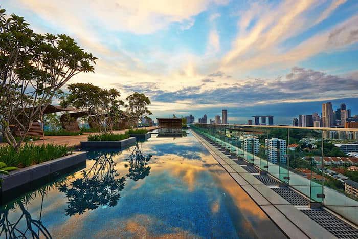 Infinity Pool at Hotel Jen, Orchard Gateway, Singapore