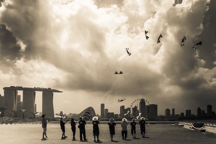 Kite Flying at Marina Barrage