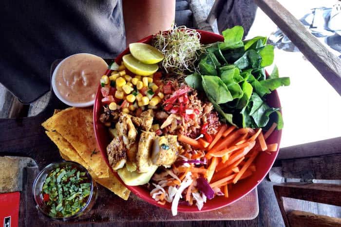 Salad from Betelnut Café, Bali