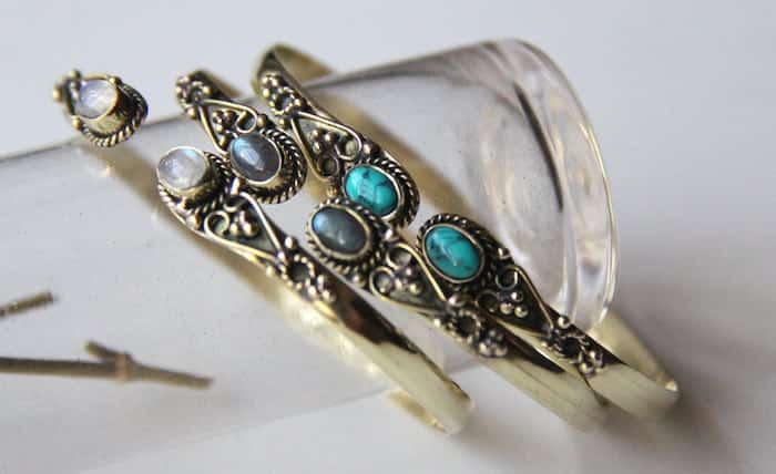 Tessellate's Double Stone Ethnic Bangle (S$23.90)