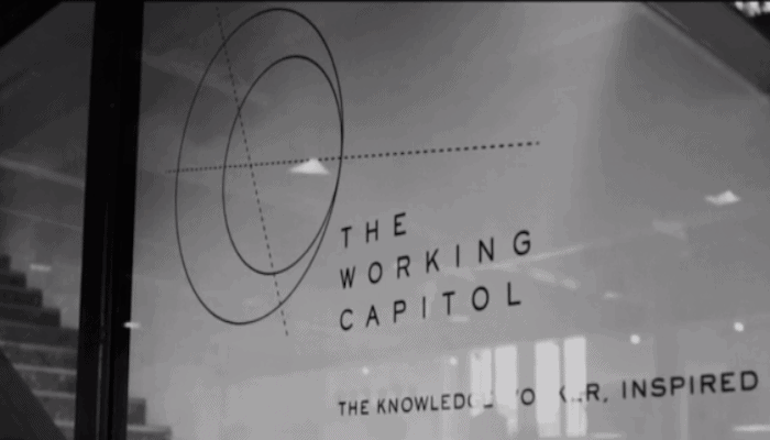 A still from Uniform's film for THE WORKING CAPITOL — Press Walk & Opening Party