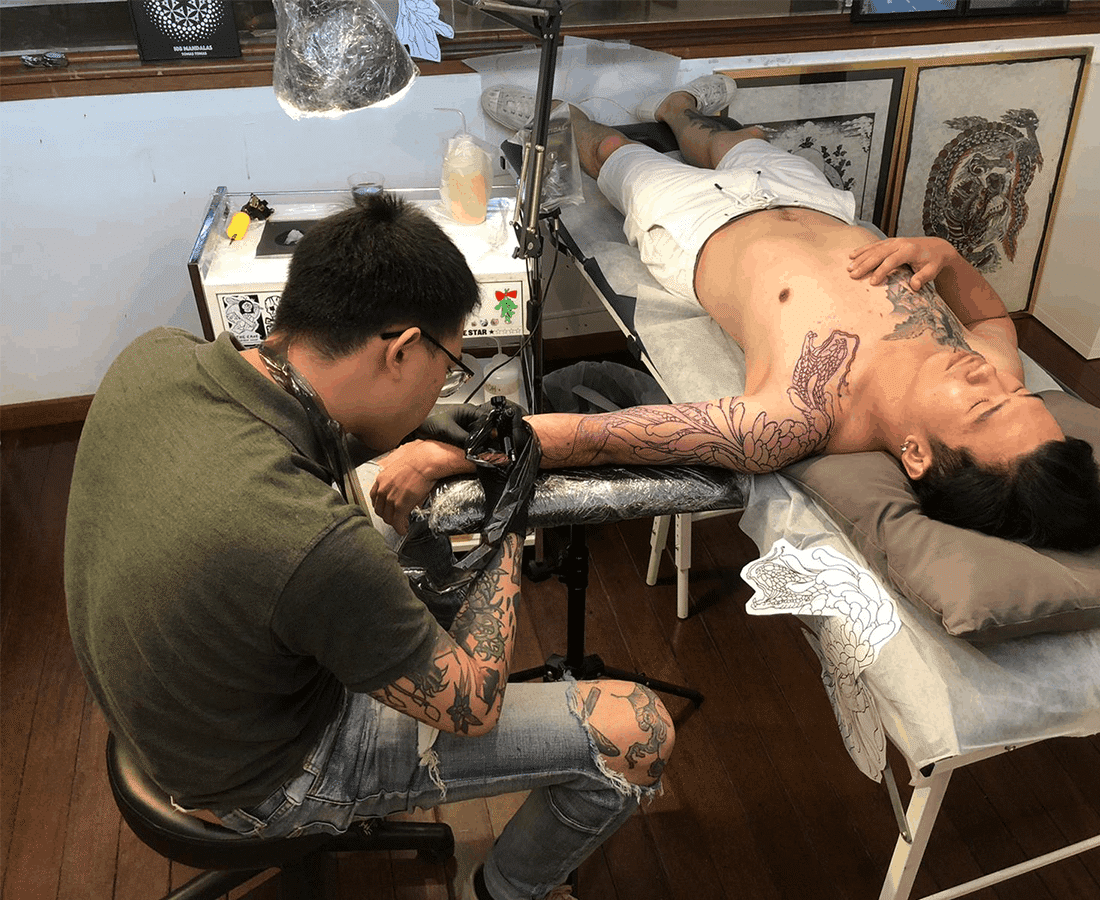 michael bogle   EYECANDY TATTOO  new orleans tattooing  Randy  Muller  Michael Bogle  Chris Black  Jeremy Justice