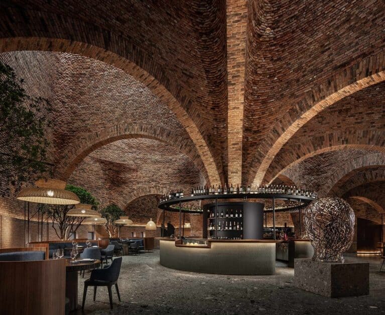 Designs On Asia: Yunnan Restaurant 50% Cloud is Housed in An Artistic Brick ‘Cloud’