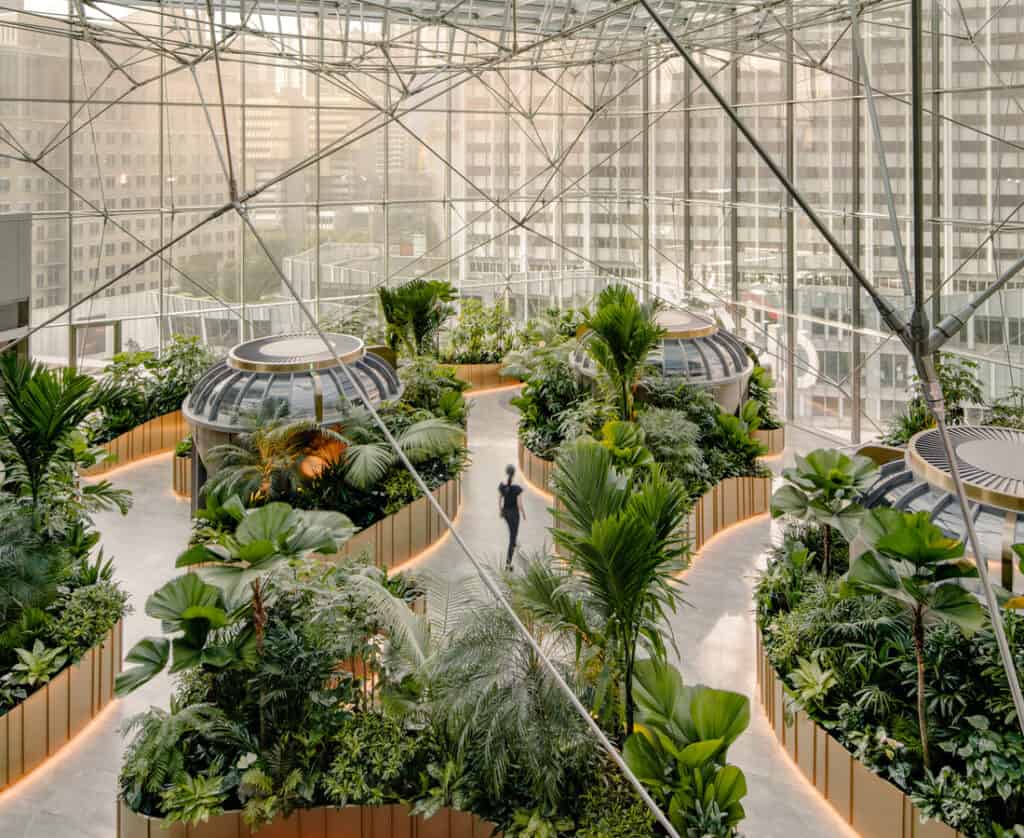 Designs On Asia Growing Wealth in a Garden at Citibank's Largest