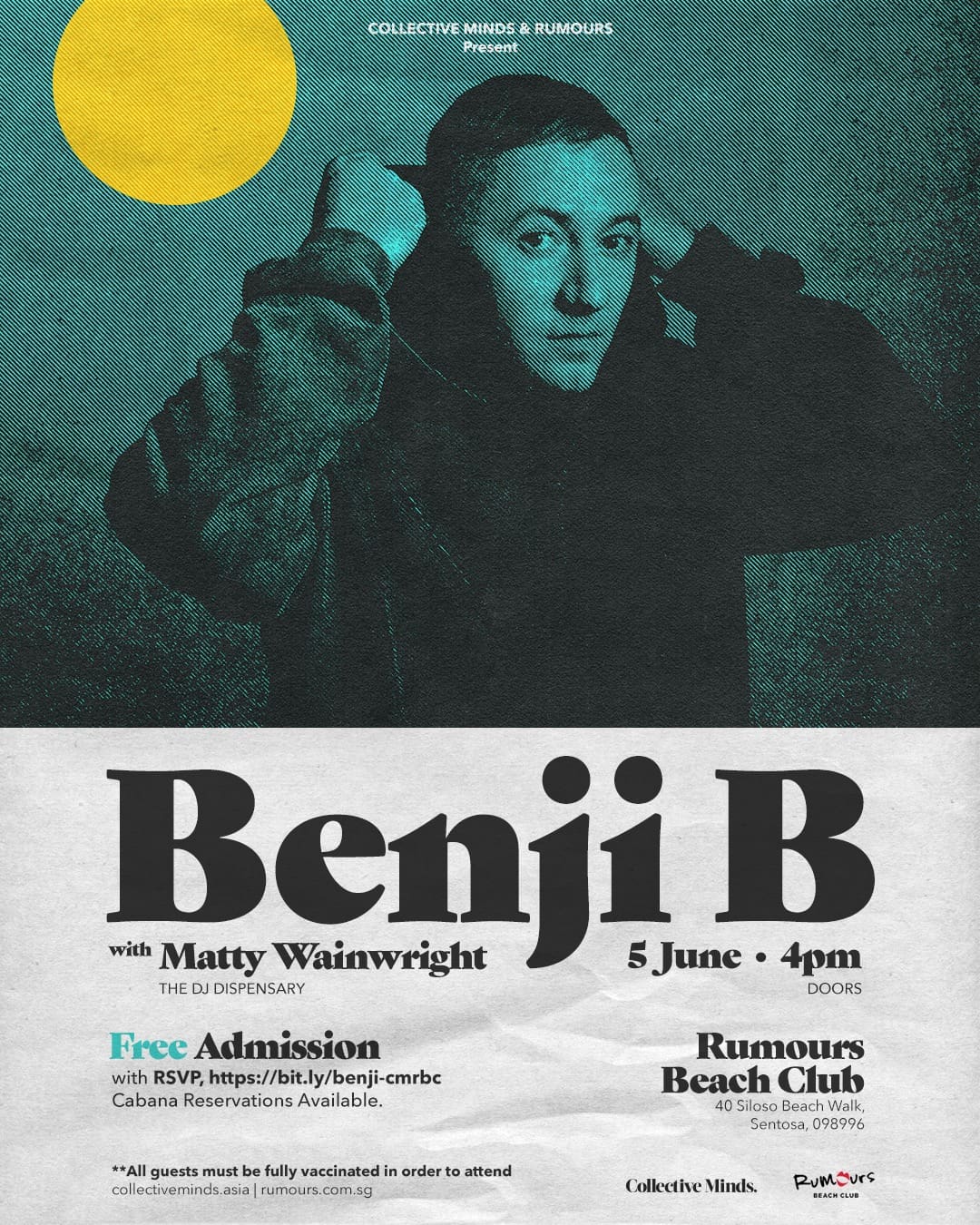 Famous DJ Benji B will be spinning at Rumours Beach Club this Sunday 5 June  4pm! - City Nomads