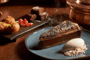 tiffin room x meatsmith little india S'mores Tart & Smoked Coconut Ice Cream