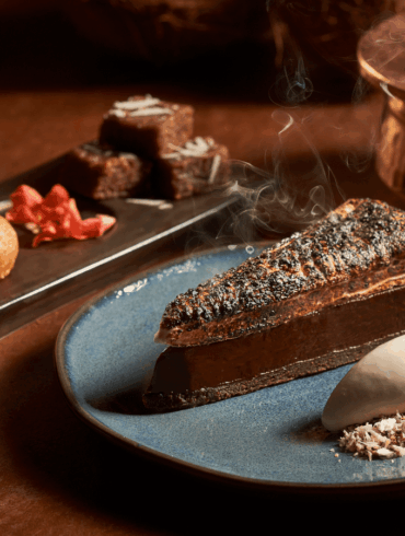 tiffin room x meatsmith little india S'mores Tart & Smoked Coconut Ice Cream