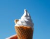 Best ice cream and gelato in Singapore 2026, soft serve cone against blue sky