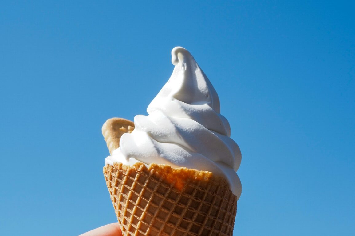 Best ice cream and gelato in Singapore 2026, soft serve cone against blue sky