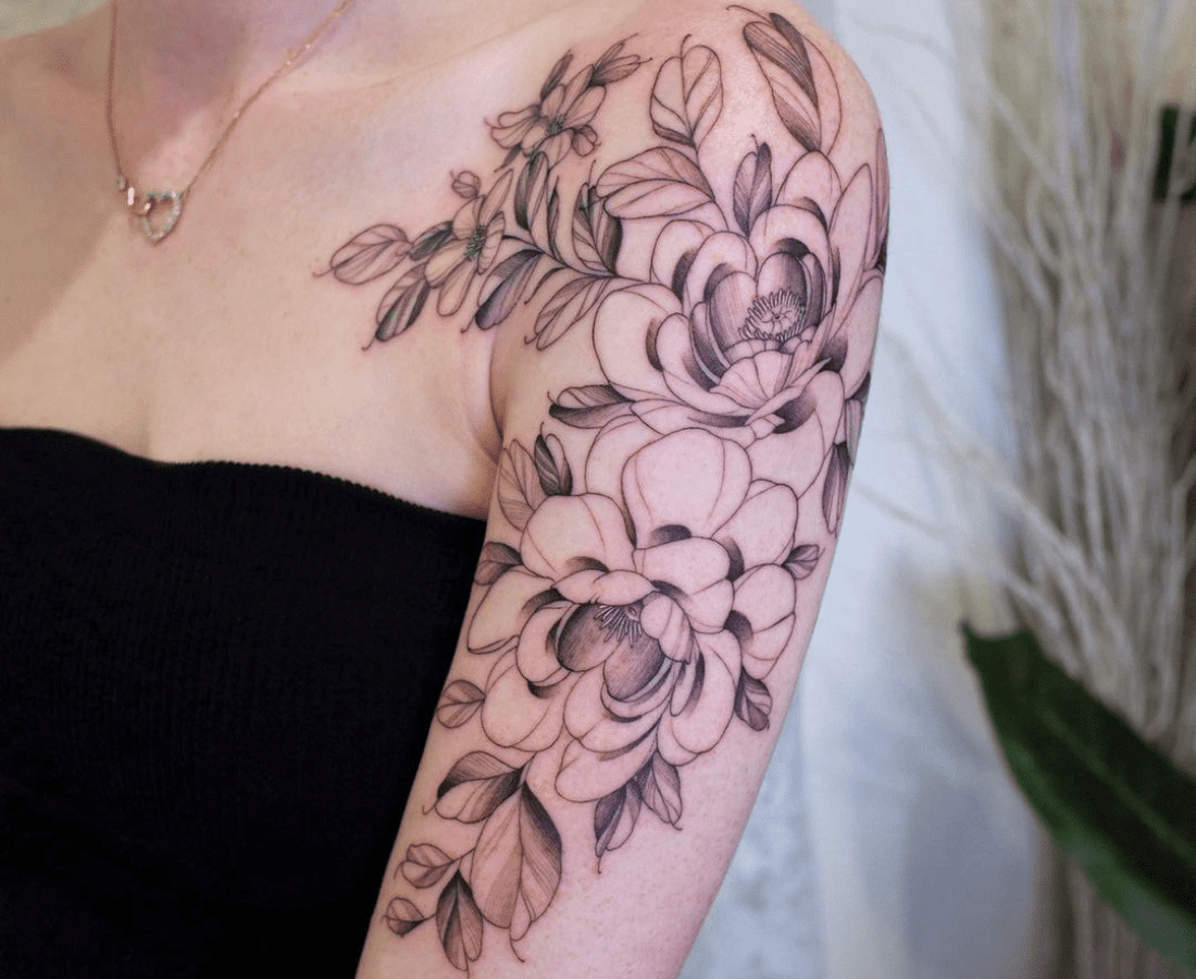 February Flower Tattoo Download - Color – VagaBlondie