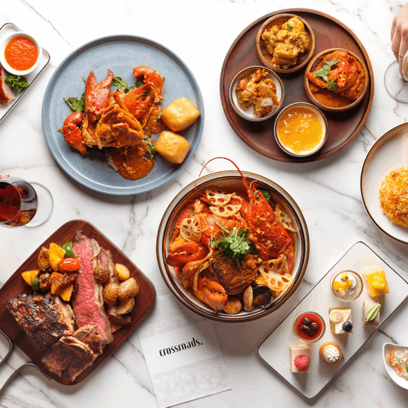 crossroads dinner buffet at singapore marriott tang plaza