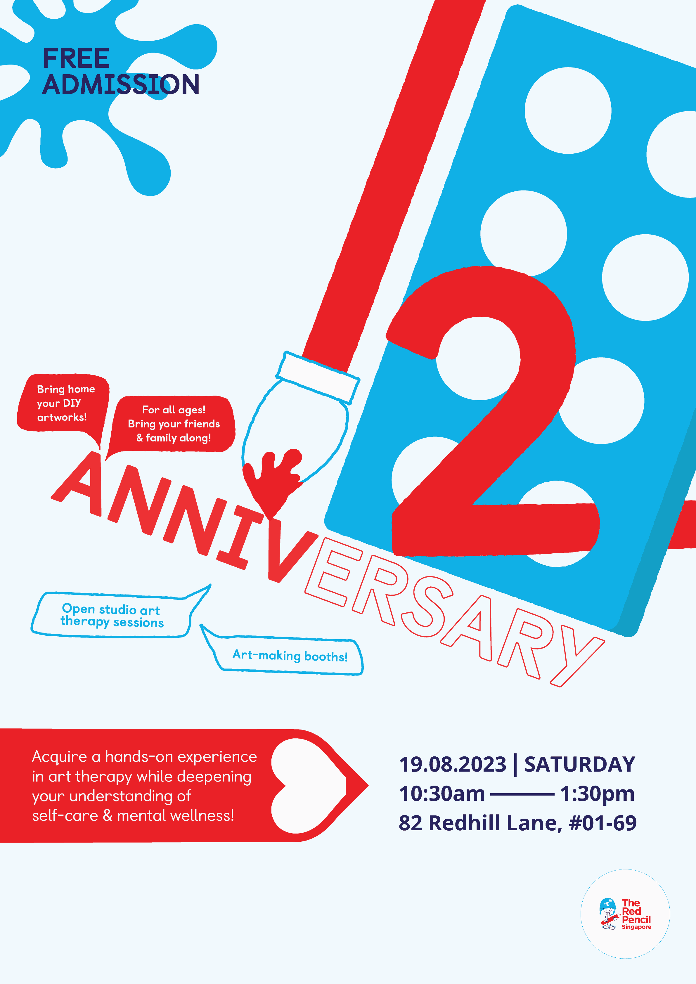 The Red Pencil (Singapore) 12th Anniversary Open Studio Art Therapy
