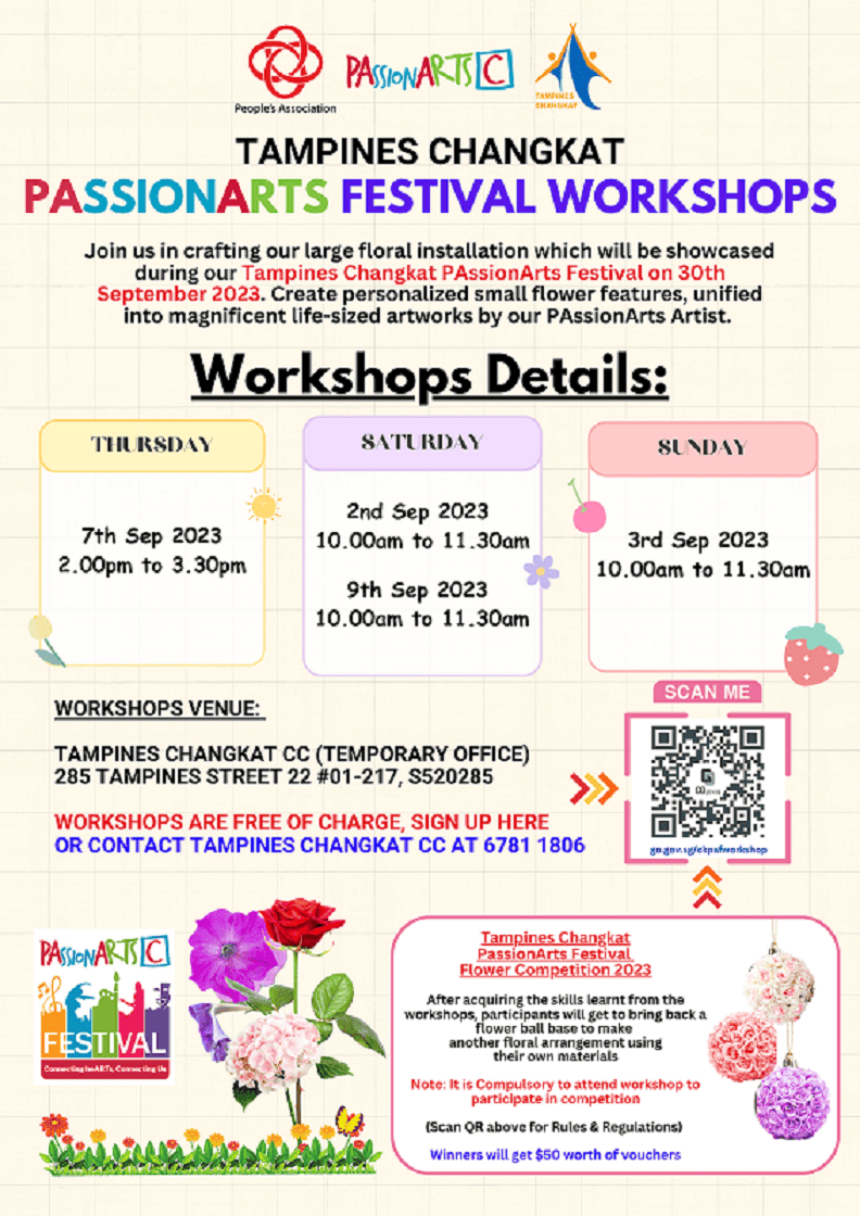 Tampines Changkat PAssionArts Festival Flower Competition 2023 City