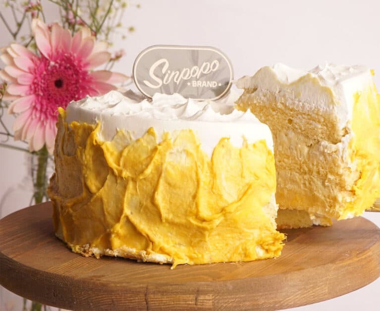 Sinpopo durian cake