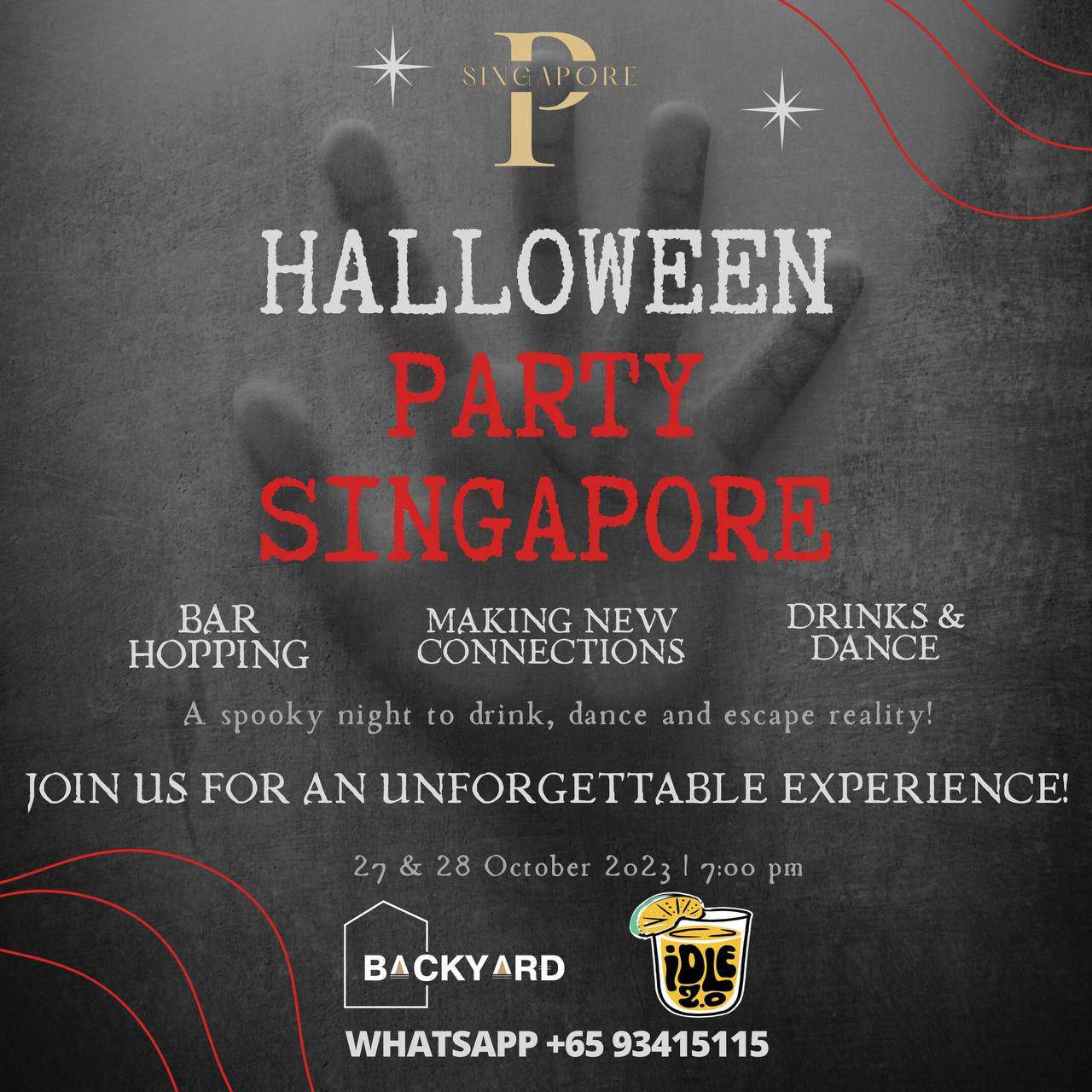 Halloween Party Singapore Bespoke Pub Crawl / Theme Bar Hopping City