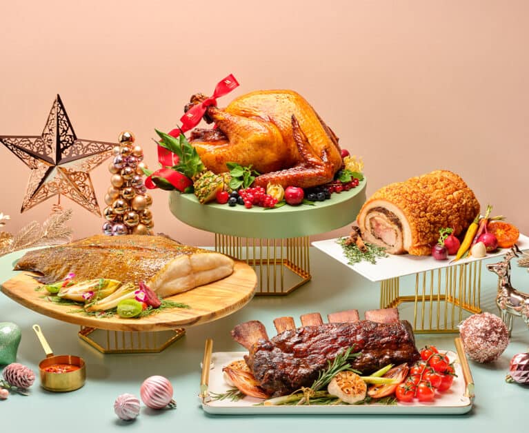 Festive Takeaways 2023: Golden Roasts, Log Cakes & Bundle Deals For At-Home Celebrations in Singapore