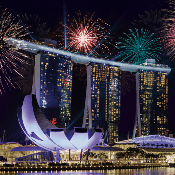 Marina Bay Sands Singapore new years eve party