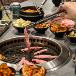 Ajoomma Korean Charcoal BBQ's All-You-Can-Eat Meat feast 