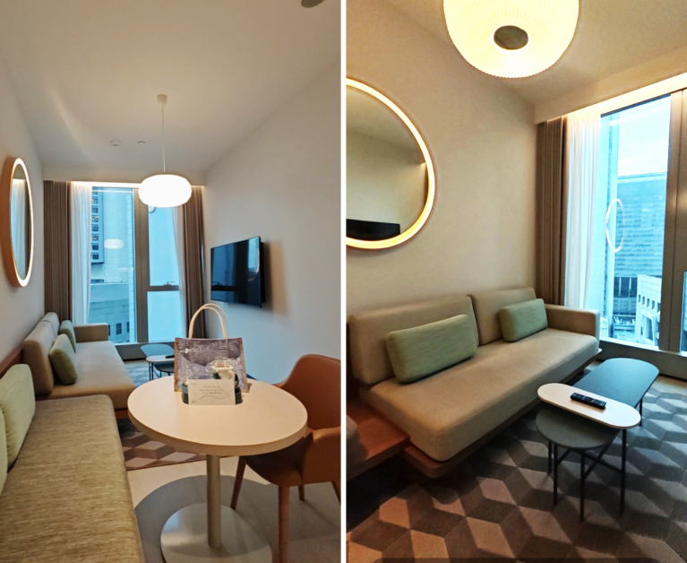 review Citadines Raffles Place living room