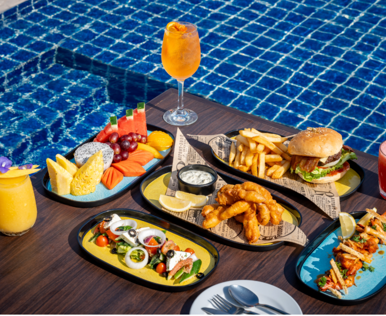 Breakfast in pool M social phuket