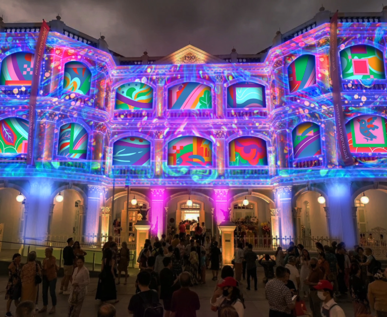 Singapore Night Festival projection mapping