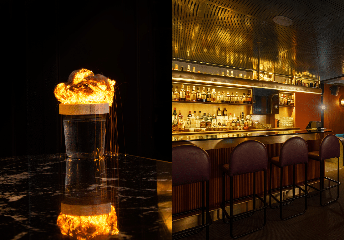 scaled cocktail by handshake speakeasy (mexico) & jigger & pony (singapore) interiors