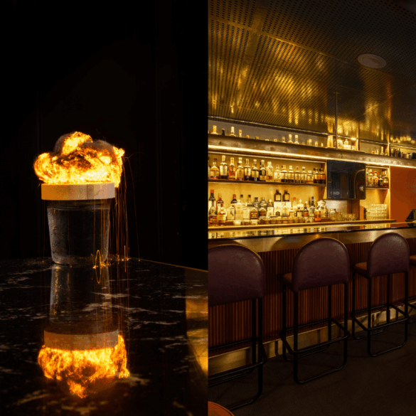 scaled cocktail by handshake speakeasy (mexico) & jigger & pony (singapore) interiors